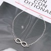 Inilbran Boho Rhinestone Infinity Ankle Bracelet Infinity Endless Love Anklet