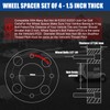 JiiinMiiin 4X4 1.5"(38mm) Golf Cart Wheel Spacers Adapters with Hub