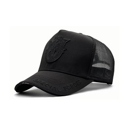 AXIAO Men's Baseball Cap, Large Size, Mesh Cap, Adjustable, UV Protection, Sun Hat, Breathable, Comfortable, Casual Hat, Black, XL