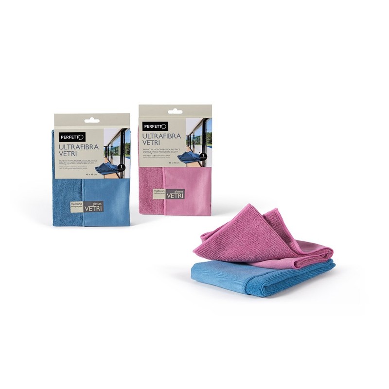 Perfetto Microfibre Cloth Ultrafibra Glasses Dimension- 40 x 40 Cm, Fabric,