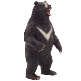 Higherbros Black Bear Toys for Kids, Bear Safari Animal Toy Figurine, Wildlife Animal Action Figure, Great for Kids Gift, Prizes, Collection and Decoration