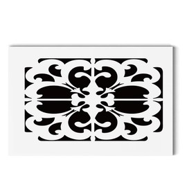 AHANDMAKER Acrylic Air Vent Cover, Gothicpattern Pattern Decorative Air Return Vent Cover, Flower Register Vent Cover White Finish Decorative Cover Register Grille for Wall & Ceiling, 11.81x7.87"