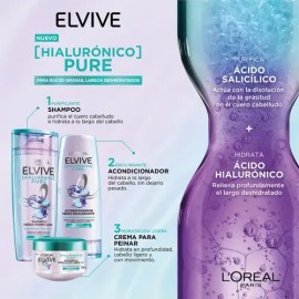 Shampoo Elvive Hialurónico Pure 680 Ml                                                                                                                