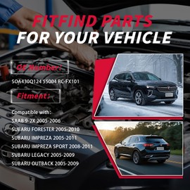 Set of 4 PCS Ignition Spark Plug Wires 55004 RC-FX101 27590 & 4 Iridium Spark Plugs Set Compatible with Subaru Forester Outback Subaru Legacy Impreza Saab 9-2X H4 2.5L Naturally Aspirated H4 2.5L