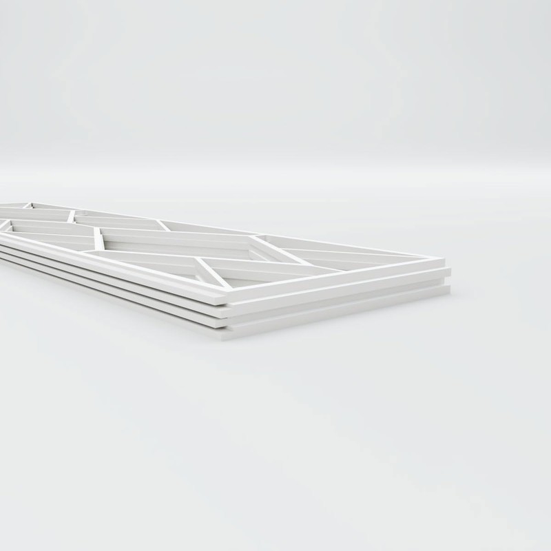 Ekena Millwork WPKP12X01X47HSN Wainscot Paneling, White