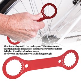 Bottom Bracket Key, High Strength Bottom Bracket Wrench T6 Heat Treatment Bottom Bracket Tool 4 in 1 Crankset Wrench BB Wrench Aluminium Alloy for Dub, Tl-Fc24, Tl-Fc32, Tl-Fc25