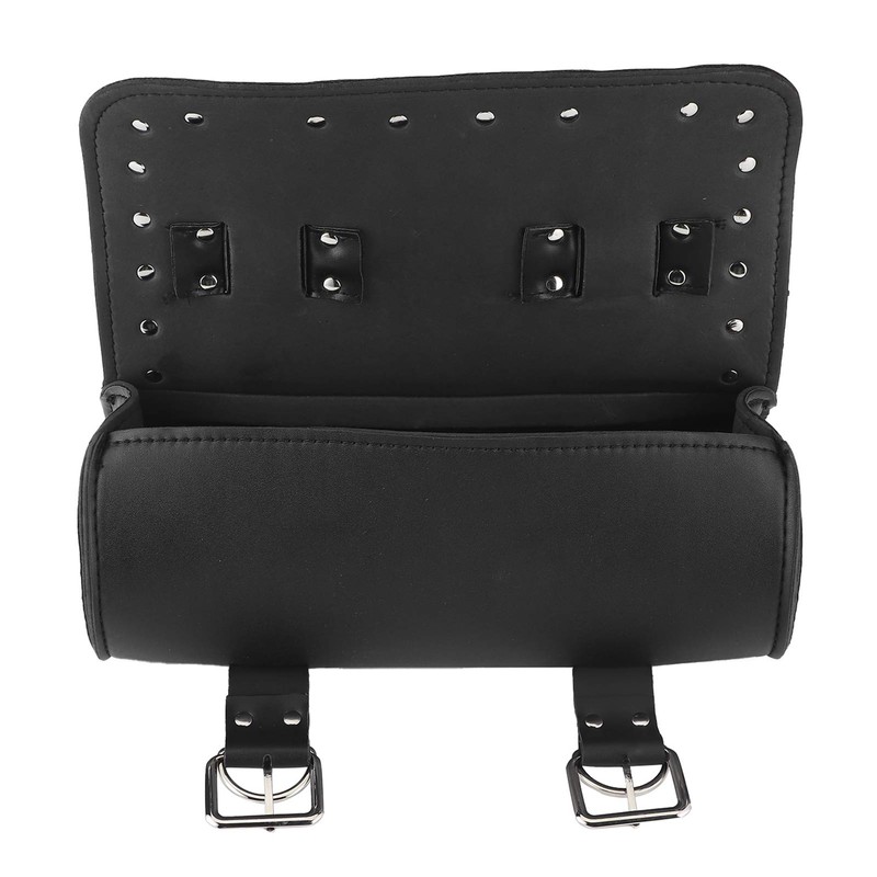 Motorcycle Bag PU Leather Saddle Bag Motorcycle Rolling Luggage Motor