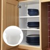 Uenhoy 100 Pcs 3/8" Plastic Hole Plugs White Flush Type