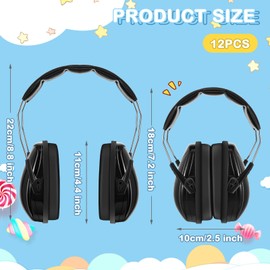 Amylove 12 Pcs Kids Ear Protection Noise Cancelling Headphones Ear Muffs Bulk 30db Sensory Headphones(Bright Style)