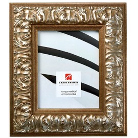 Craig Frames Barroco, 24x32 Picture Frame, Antique Silver