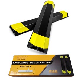 Deshitong Heavy Duty Parking Aid for Garage, 18" Car Parking Stopper for Garage 2 Pack, Parking Aids Protects Car, Parking Stopper Easy to Install 2 Packs 18" L (2 Pack 18" L x 1.25H)