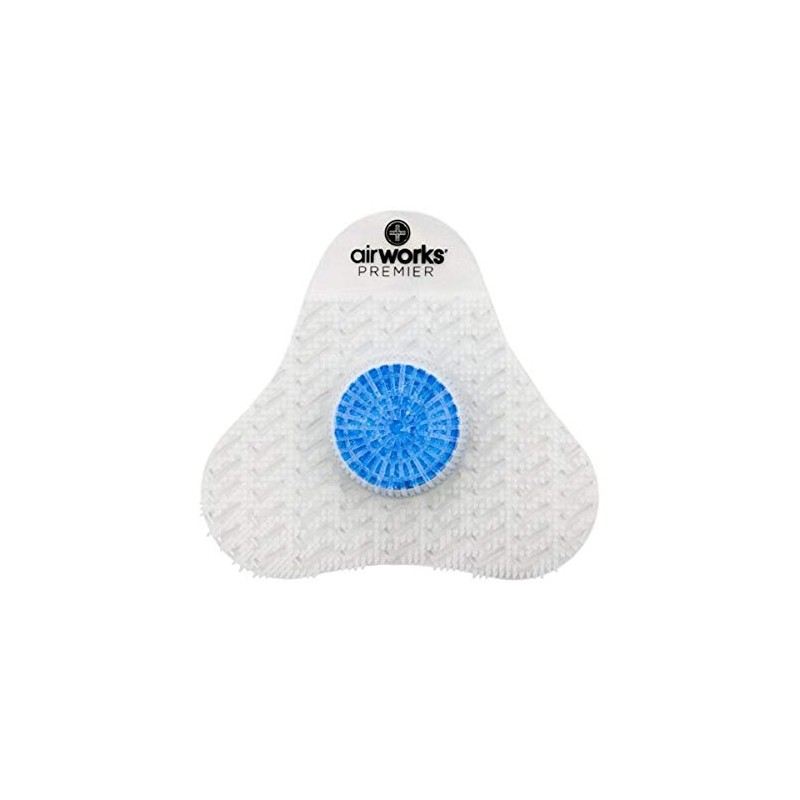 AirWorks AWSP233 Premier Urinal Screen with Block, Sunburst, Clear, 5"