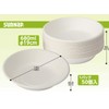 Sunup Sugarcane Pulp Mold, Paper Plates, Safe Quality, P6850MLD (680ml,