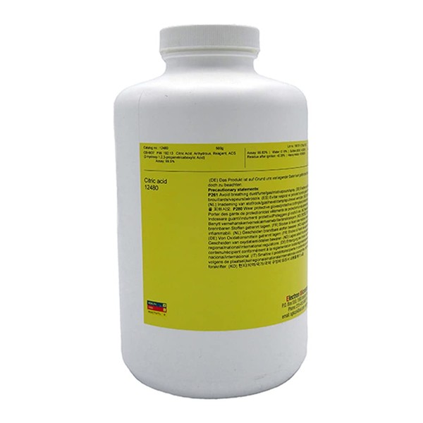 EMS 12480 Citric Acid, Anhydrous, Reagent A.C.S, 500 g