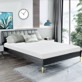 BestMassage Mattress 5 Inch Gel Memory Foam Mattress/Queen Mattress/Cooling Gel Infusion/CertiPUR-US Certified/Comfy Support,White