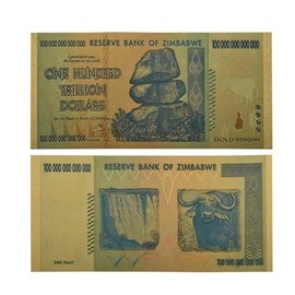 YIQILAFADA 10 Pcs Zimbabwe Dollar Bills, Commemorative Banknotes Antique 100 Trillion Zimbabwe Commemorative Banknotes Home Decoration