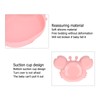 3pcs Toddler Divided Plate Set Silicone Baby Suction Plate Anti