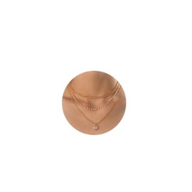 Necklaces for Women Layered Choker Necklace Coin Star Charm Necklace Pearl Necklace Gold Chain Necklace Dainty Stacked Necklaces Jewelry Gift