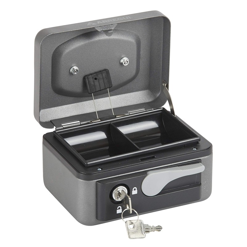 Arregui Pop-Up Box with Opening Button (Steel) Graphite, Grey, C9716