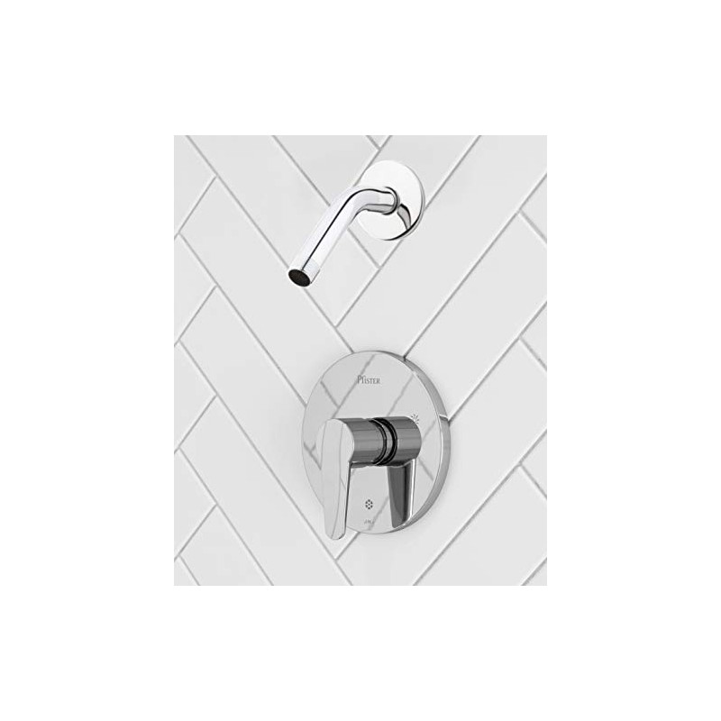Pfister R890600 Pfirst Modern 1-Handle Shower Trim Only Less Showerhead,
