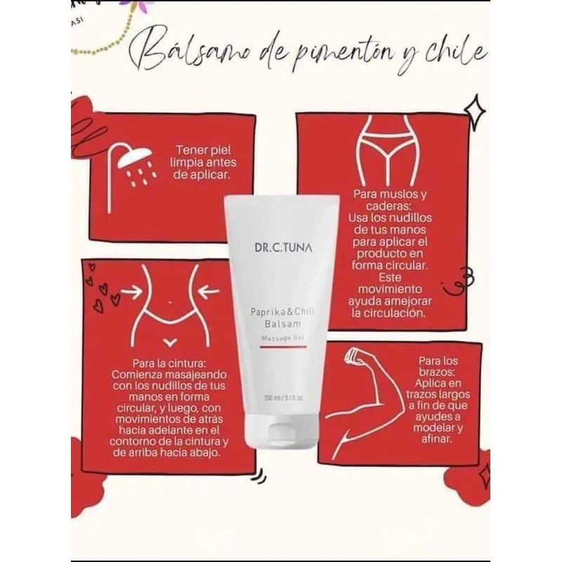 Kit Farmasi Gel De Masaje Páprika Té Matcha Nutriplus
