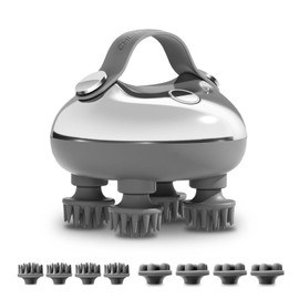 Scalp Massager, with 3 Kneading Modes and 8 Removable Claws Dog Cat Scratcher, Portable Handheld IPX7 Waterproof, Holiday Gifts for Him Her.