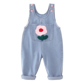 SEAUR Baby Denim Overalls Toddler Dungrees Kids Boys Girls Loose Romper Jumpsuit