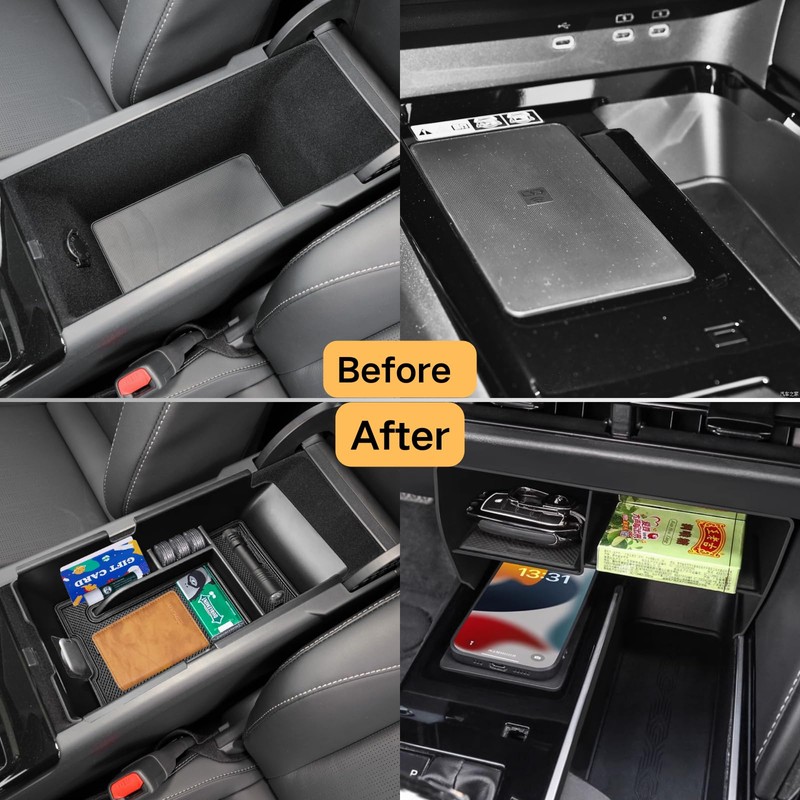 LBNCOBAG 2PCS Centre Console Organizer Compatible with 2025 Toyota Camry