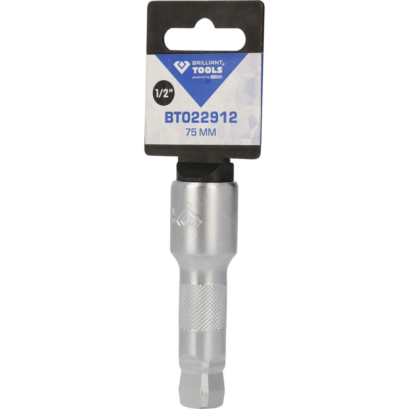 Brilliant Tools BT022912 1/2 Inch Swivel Extension 75 mm Insert