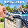 12 Pack Stainless Steel Pool Cover Clips, Heavy Duty Windproof