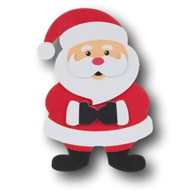 Set of 24 Cute Santa Claus Candy Cane Holders Foam Craft Kits DIY Fun