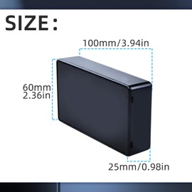 5 Stück Abzweigdose Wasserdicht IP65, Außen Elektronik Anschlussdose Verteilerdose Aufputz, Projekt Box Kunststoff Gehäuse Anschlusskasten Elektro Aufputzdose für DIY Stromabzweigdose 100x60x25mm