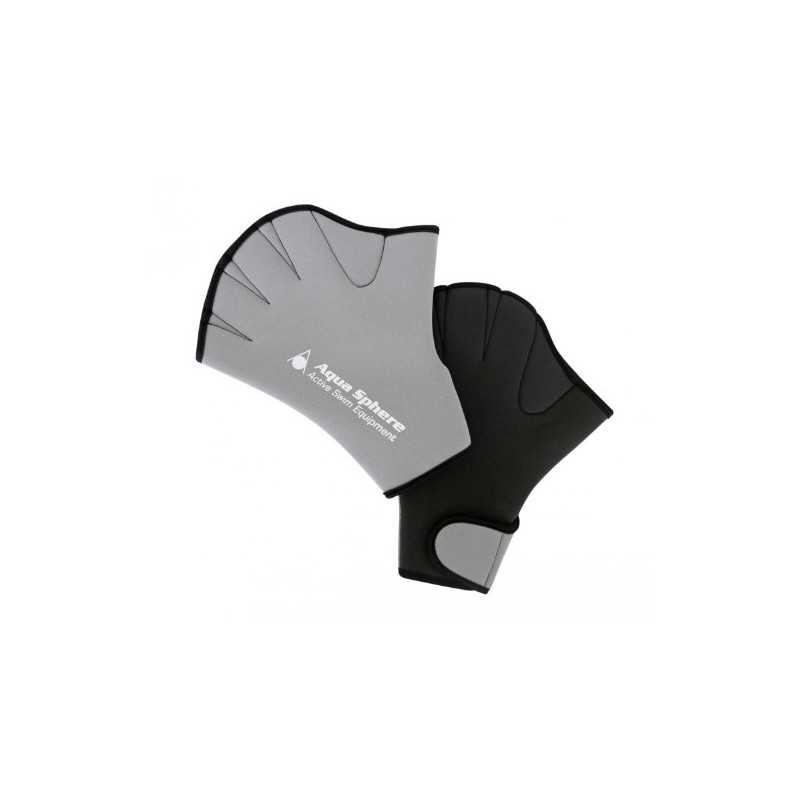 Aqua Gloves, Open (Pair), L, Silver Grey