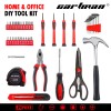 CARTMAN 39piece Tool Set General Household Kit with Plastic Toolbox