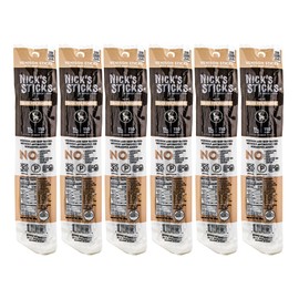Nick's Sticks | 100% Grass-Fed Venison Sticks | Made in the USA | Gluten Free | Paleo | Keto | Whole30 Approved | No soy Antibiotics or Hormones (6-1.7 oz. Packages of 2 Sticks)