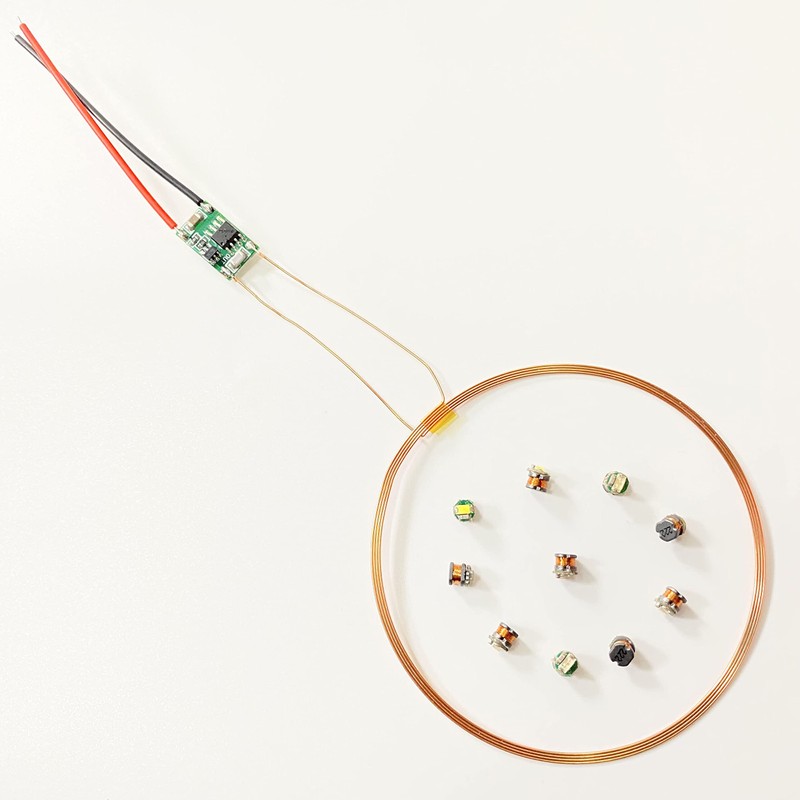 Taidacent 80mm Long Distance 5V Wireless LED Coil Inductive Coil