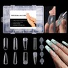 BNG 288 Pcs Dual Nail Forms Poly Nail Tips Extension,
