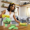 BESSONLE 10 Pack Biodegradable Natural Sponges Kitchen - Compostable Cellulose