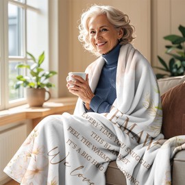 BDASWLY Memaw Gifts, Gifts for Memaw, Memaw Birthday Gifts, Memaw Blanket 60" x 50", Memaw Gifts for Grandma, Memaw Gifts from Grandchildren, Memaw Gifts for Mother's Day, Memaw Gifts for Christmas