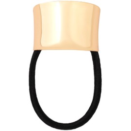 HAQUIL Thin Metal Hair Tie, Ellipse Charm Rubber Band, Elastic Hair Cuff, Hair Holder, Hair Rope Accessories for Women