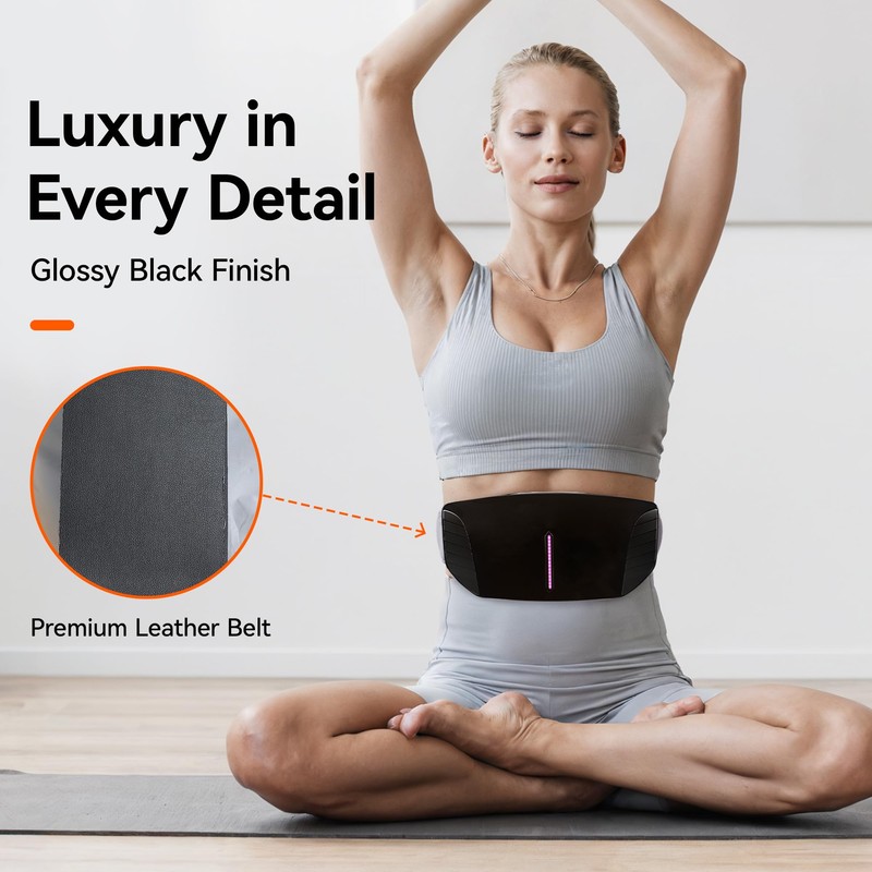 QXC Stomach Massager with Heat Help for Bloating, Cramps &