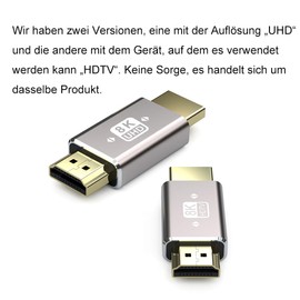 VMOJO HDMI 2.1 Adapter Male to Male 8K@60Hz 48Gbps Pack of 2