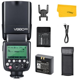 Godox V860II-N Flash for Nikon, 2.4G Wireless Speedlight TTL GN60 External Flash Speedlite for Nikon 1/8000S HSS, 2000mAh Rechargable Li-ion Battery, 650 Full Power Flashes, 1.5s Recycle Time