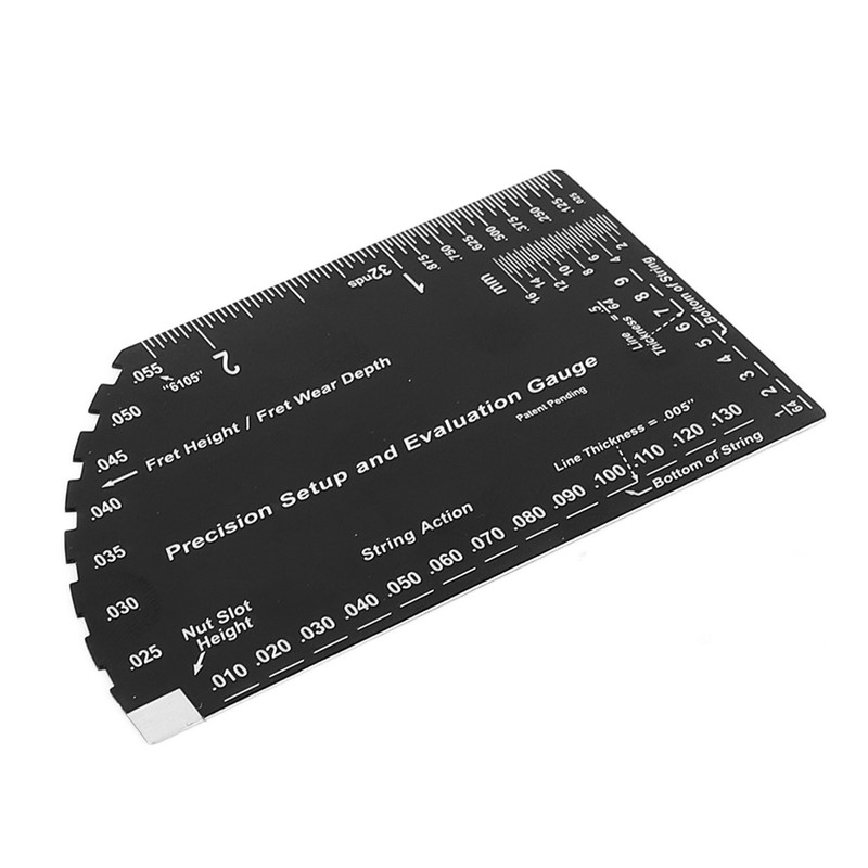 String Action Ruler Stainless Steel Guitar Fret Ruler String Height