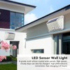 Solar Motion Sensor Wall Light Waterproof Energy Saving LED Outdoor