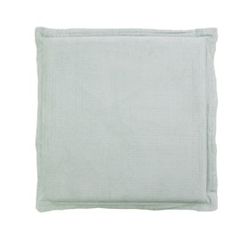 Lemfux Memory Foam Grey Green Square Chair Cushion, Thick Soft Modern Seat Cushions, Cotton Corduroy Durable Chair Pads, for Office Kitchen Dining Room Patio Chairs Indoor Outdoor, 18x18x1.5, 1PC