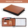 REALIKE Zippered Business Checkbook Binder for Business Checks, 7 Ring