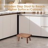 Jurath Wooden Step Stool for Adults Office's Step Stool Heavry