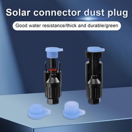 GINTOOYUN 10 Pairs Solar Plug Dust Protection IP67 Solar Plug Socket Plug Dust Protection Used for Waterproof and Dustproof Solar Plug Socket (Blue)