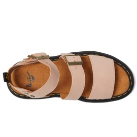 Dr. Martens Women's Gryphon Quad Wedge Sandal, Powder Pink, 6